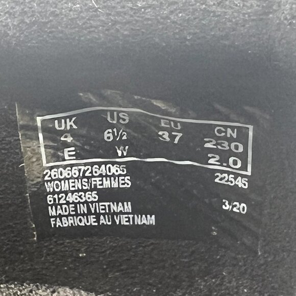 6.5W 6.5 WIDE WIDTH Clarks Black Leather Slip On Work Clogs Shoes - Picture 14 of 14